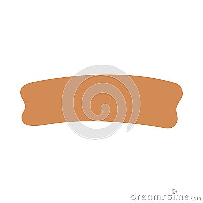 Abstract orange dynamic blob shape icon Stock Photo