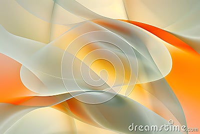 Abstract Orange and Gray Waves Flow Seamlessly, Creating a Dynamic and Visually Appealing Design, Perfect for Backg Stock Photo