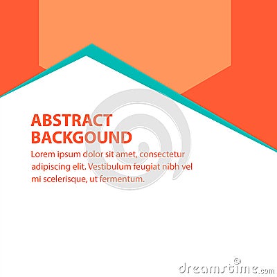 Abstract orange green vector background.Technology polygonal design. Digital futuristic minimalism Editorial Stock Photo