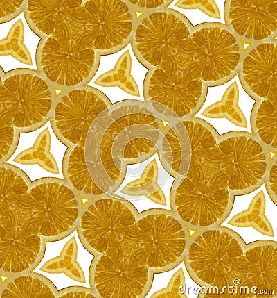 Abstract orange seamless pattern Stock Photo