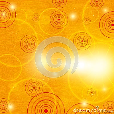 Abstract orange summer background Vector Illustration