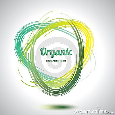Abstract organic circle Vector Illustration