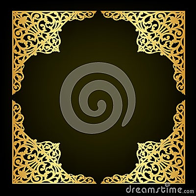 Abstract oriental ornament decorate vector Vector Illustration