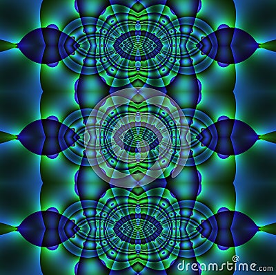 Abstract ornament blue purple green Stock Photo