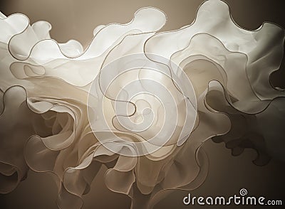 Abstract overhang wedding dress Stock Photo