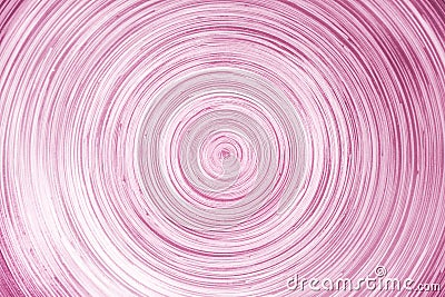 Abstract overlap many layer of colorful pink wood in line circle patterns for texture or background Stock Photo