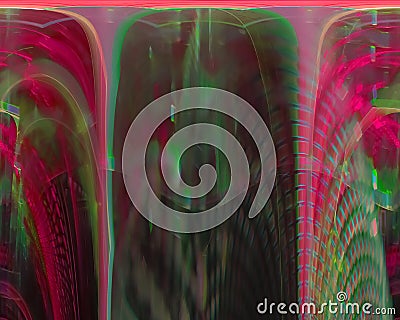 Abstract overlay fractal template rendering modern imagination shine concept motion pattern modern, surreal science Stock Photo