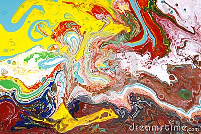 Abstract paint blending Stock Photo