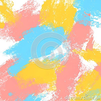 Abstract Paint Lines and Blobs on a White Background Stock Photo
