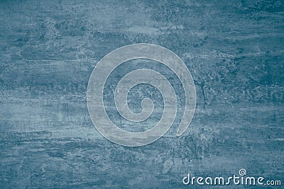 Abstract paint pattern on dark blue gray background. Blue paint stains on canvas. Illustration with blots on dark grey background. Stock Photo