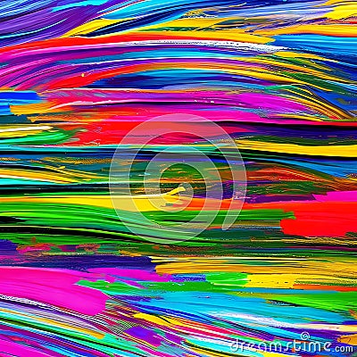 1399 Abstract Paint Strokes: An artistic and abstract background featuring bold paint strokes in expressive and vibrant colors, Stock Photo