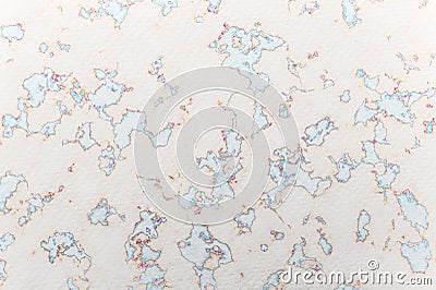 Abstract painted watercolor background on paper texture. Stock Photo