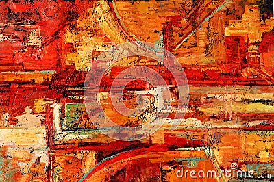 Abstract Painting Stock Photo