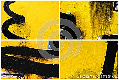 Abstract painting on canvas. Abstract expressionism. Stock Photo