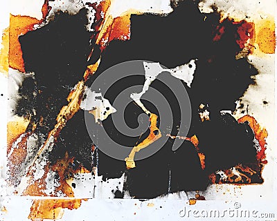 Abstract painting on canvas. Abstract expressionism. Stock Photo