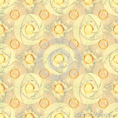 Abstract pale seamless pattern, yellow repeat background Stock Photo