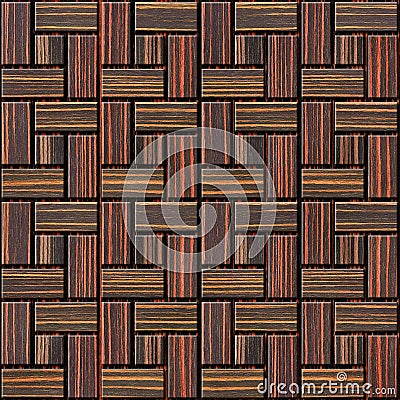 Abstract paneling pattern - seamless background - Ebony wood Stock Photo