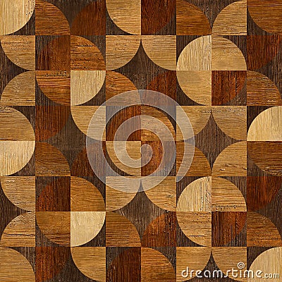 Abstract paneling pattern - seamless background - wood texture Stock Photo