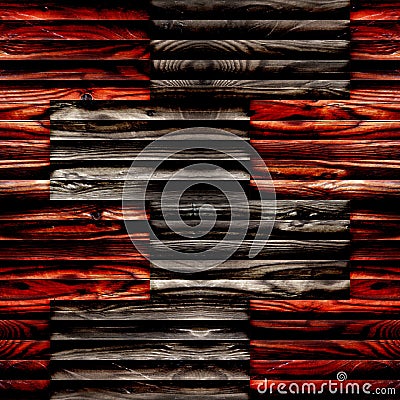 Abstract paneling pattern - seamless background - wooden surface Stock Photo