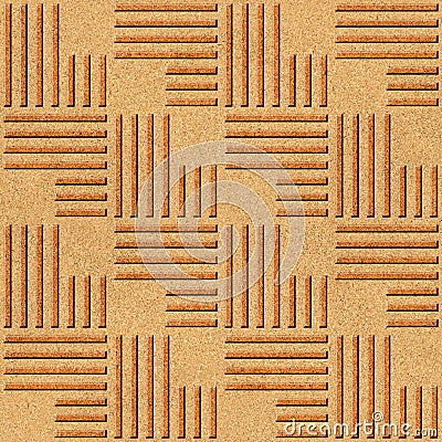 Abstract paneling pattern - texture cork Stock Photo