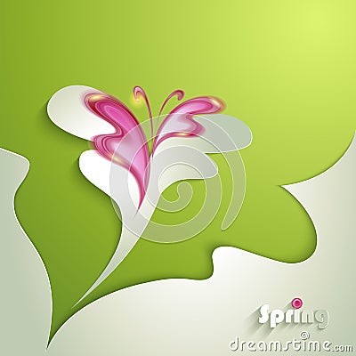 Abstract paper butterfly Vector Illustration