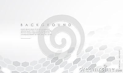 Abstract paper Hexagon white Background. Vector illustration EPS10. Vector Illustration