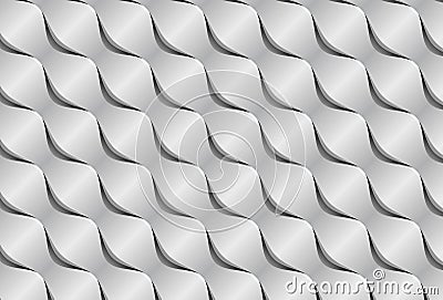 Abstract paper waves 3d seamless background Stock Photo