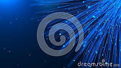Abstract Particle background. Particle flow. Big data. Futuristic background Stock Photo