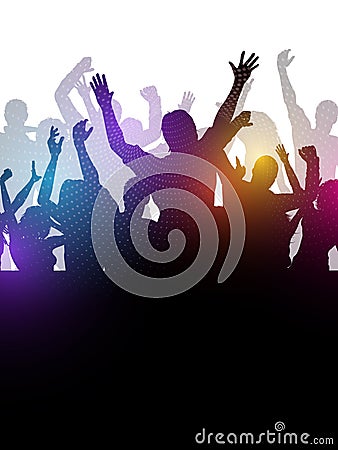 Abstract party crowd Vector Illustration