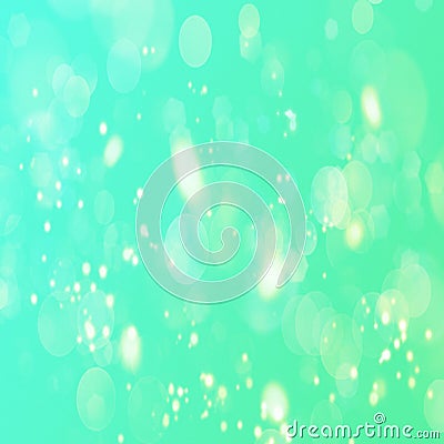 Abstract pastel blue and green gradient bokeh background Stock Photo