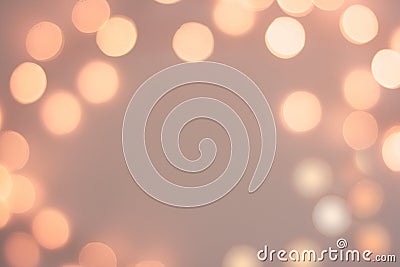 Blurred golden sparkling festive bokeh background Stock Photo