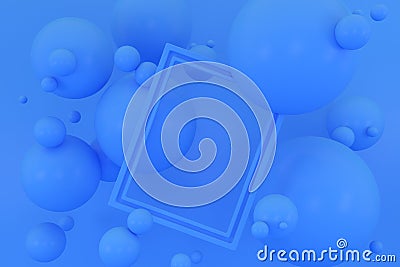 Abstract pastel color background, minimalist mockup for podium display or showcase, 3d rendering. Stock Photo