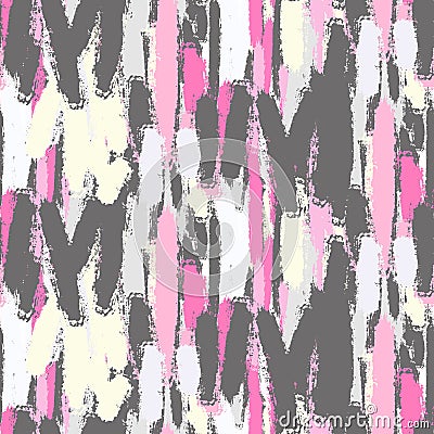 Abstract pastel color brush strokes seamless pattern. Stock Photo