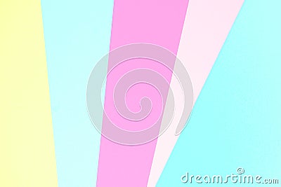 Abstract pastel coloured paper texture background. Minimal geometric shapes and lines in pastel colours. Stock Photo