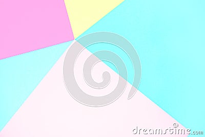 Abstract pastel coloured paper texture minimalism background. Minimal geometric shapes in pastel colours. Stock Photo