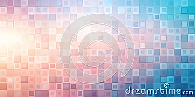 Abstract pastel mosaic background texture featuring soft hues. Generative AI Stock Photo