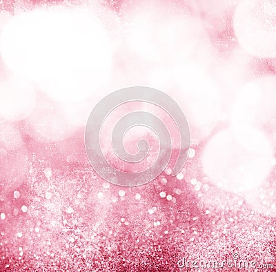 Abstract pink grunge bokeh background Stock Photo