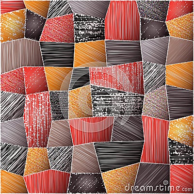 Abstract Patchwork Texture Stock Photo