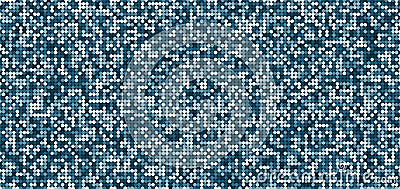 Abstract pattern blue seamless shimmer background with circles shiny light and dark Vector Illustration