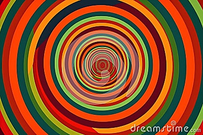 abstract pattern of concentric circles, rotating around center Stock Photo
