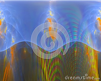 Abstract overlay fractal rendering imagination power shine concept motion pattern modern, surreal science Stock Photo