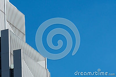 Abstract pattern, facade of a minimalist business building. Stock Photo