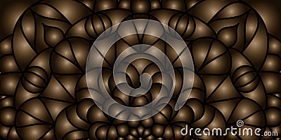 Abstract pattern of gradient shapes. Colorful unusual background creates three-dimensional shapes Vector Illustration