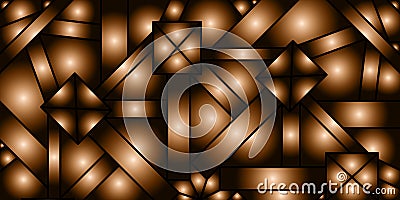 Abstract pattern of gradient shapes. Colorful unusual background creates three-dimensional shapes Vector Illustration