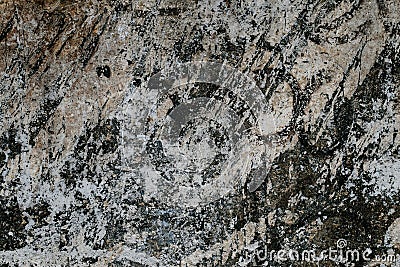 Abstract pattern on gray concrete texture. Dark stone background. Vintage close-up of black and white marble. Granite background m Stock Photo