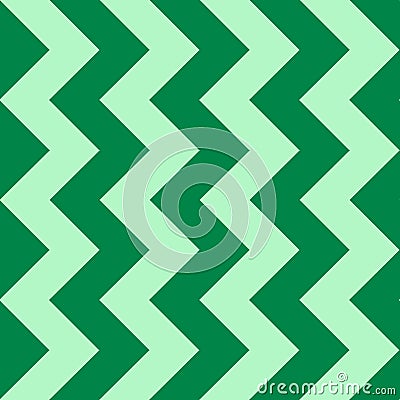 Abstract pattern with green zigzag Vector Illustration