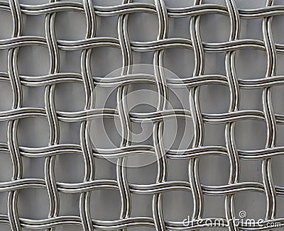 Abstract pattern made from wire mesh Stock Photo