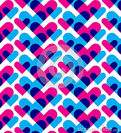 Abstract heart pattern Vector Illustration