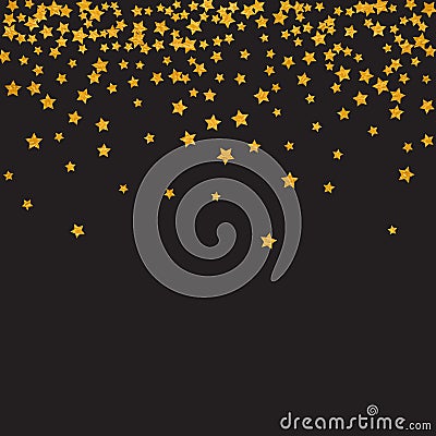 Abstract pattern of random falling stars Vector Illustration