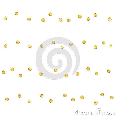 Gold line2 dot Vector Illustration